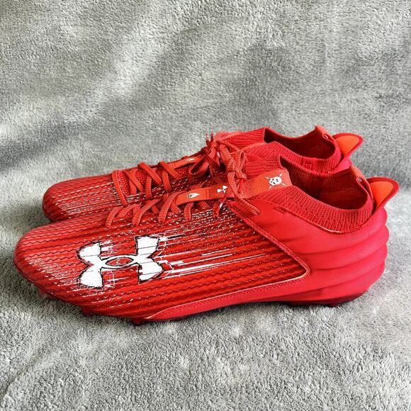 Under Armour Blur Smoke 2.0 MC Red Football Cleats Men’s Size 15 Lightweight main image 14
